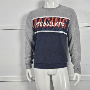 Red Bull KTM Racing Team Mens Small Grey Navy Blue Crewneck Sweatshirt KTM20004